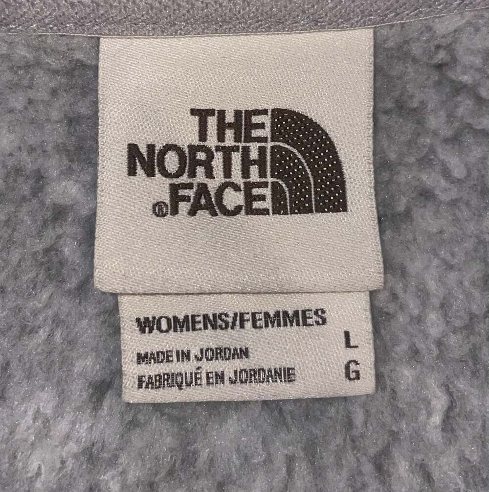 The North Face Full Zip Fleece Jacket Women’s L Gray Heather Cozy Gorpcore - Picture 6 of 9